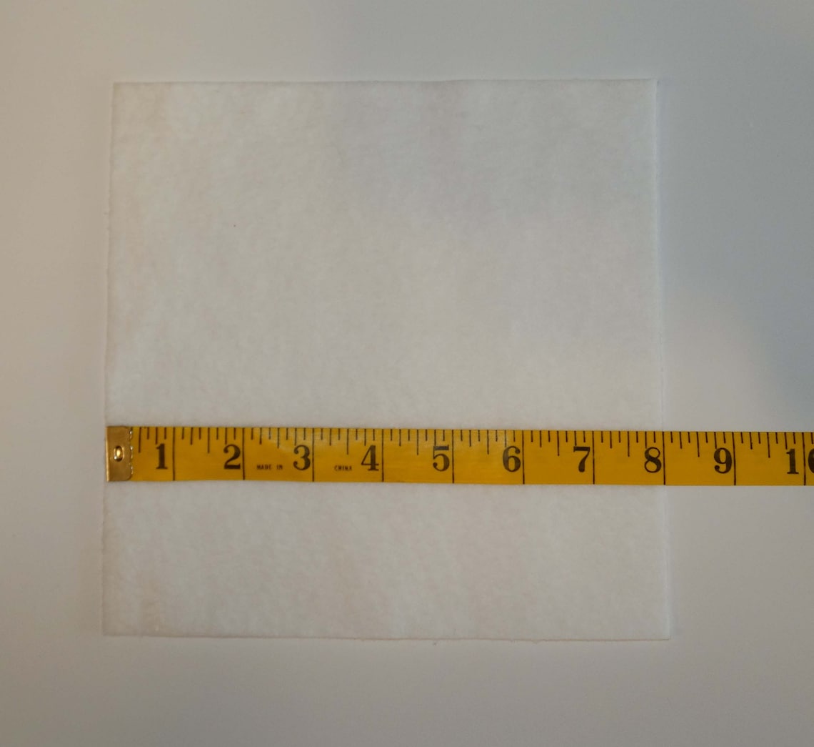 25 8 Precut Batting Squares Warm and White Rag Quilt Etsy