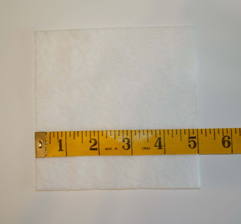 25 5 Precut Batting Squares Warm and White Rag Quilt Etsy UK