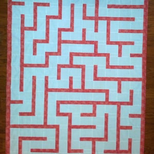 Beginner Quilt Pattern - Maze A-Maze-Ment Quilt Pattern by Jaded Spade Creations - PDF Download