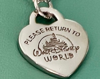 Inspired theme park favorite sterling silver theme park heart pendant necklace #waltdisneyworld