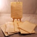 vintage looking,library card,tag, hand stick, Coffee dyed,journal spots,