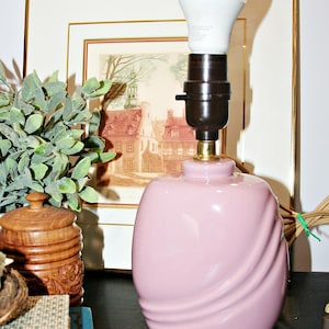 80s Pink Lamp - Etsy