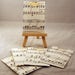 Music pocket, vintage looking,journaling pocket, tag, journal spots,