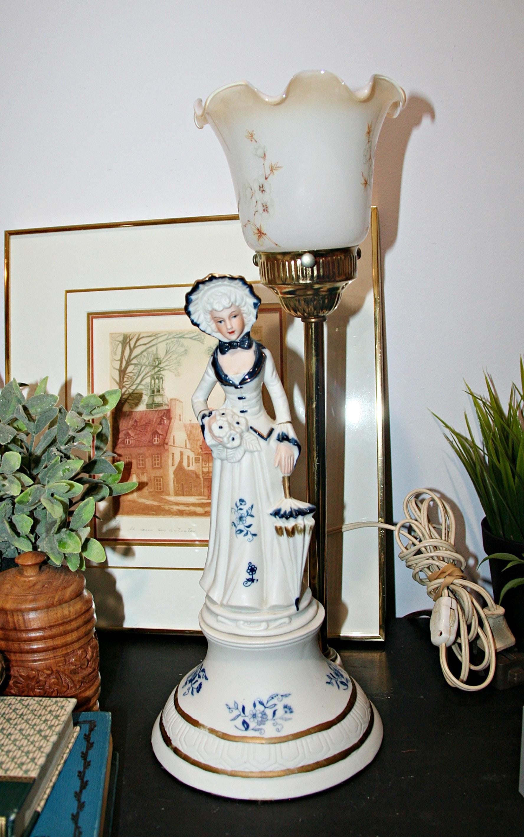 Blue Lady Lamp - Etsy