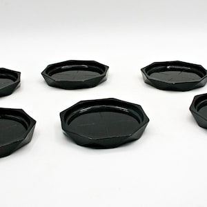 ANCIEN SALADIER NOIR arcoroc Octime Octogonal Vintage Années 80 EUR 18,00 - FR
