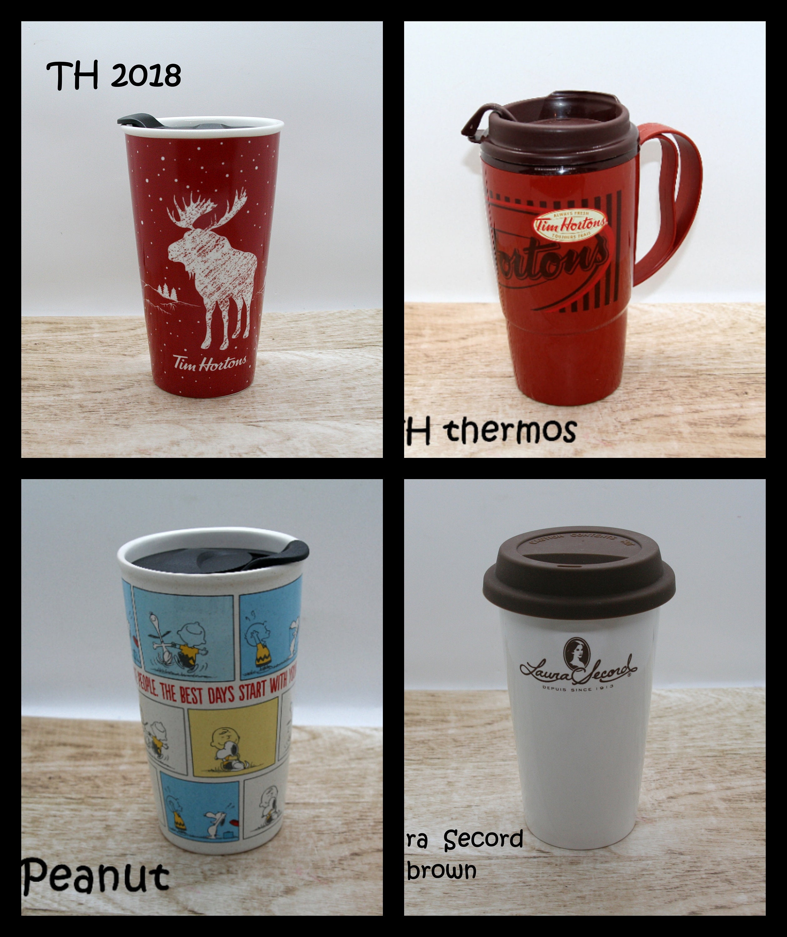 Tim Hortons Coffee Large Reusable Cup 18oz Travel Canada Red Maple
