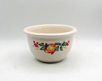 Vintage Corelle Coordinates Abundance Mixing Bowl, 1990s 1QT Stoneware Nesting Bowl, Cottagecore Country Kitchen Decor