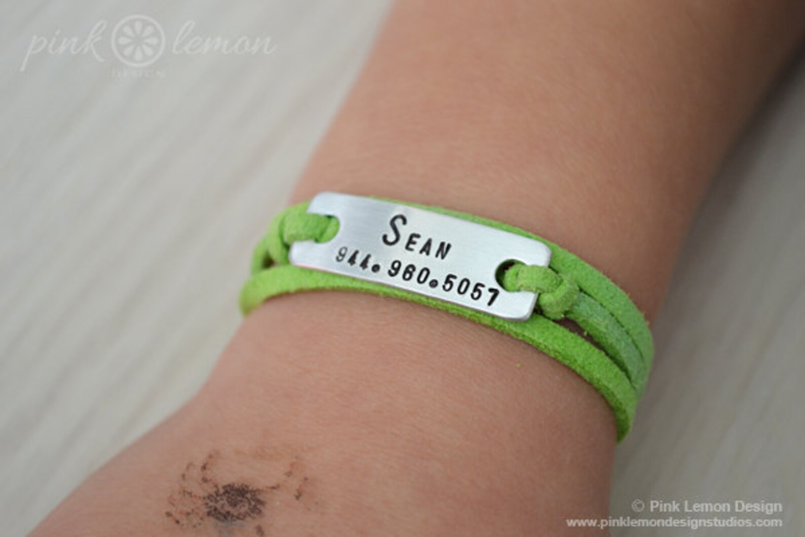 Childs Bracelet Personalized ID Bracelet for Boys Girls Etsy