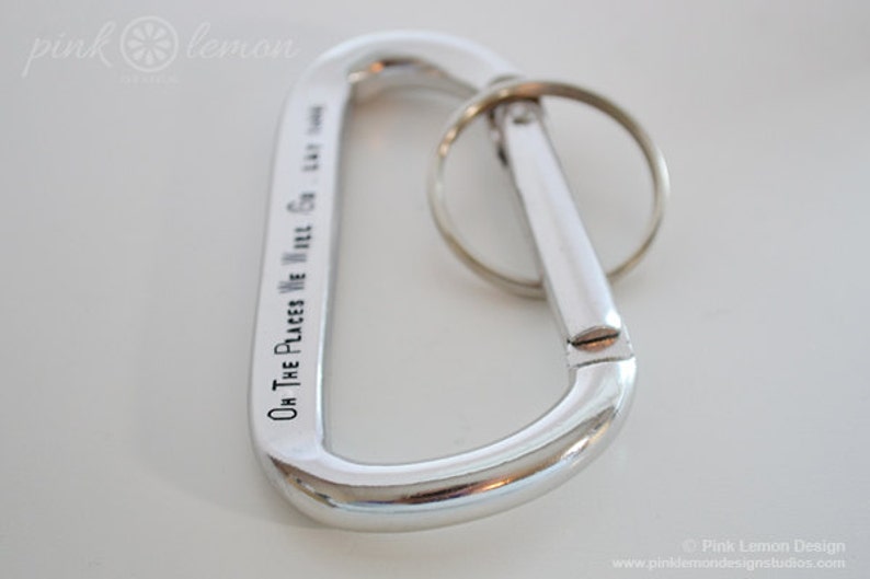 Personalized Keychain Carabiner Keychain Gifts for Him Etsy