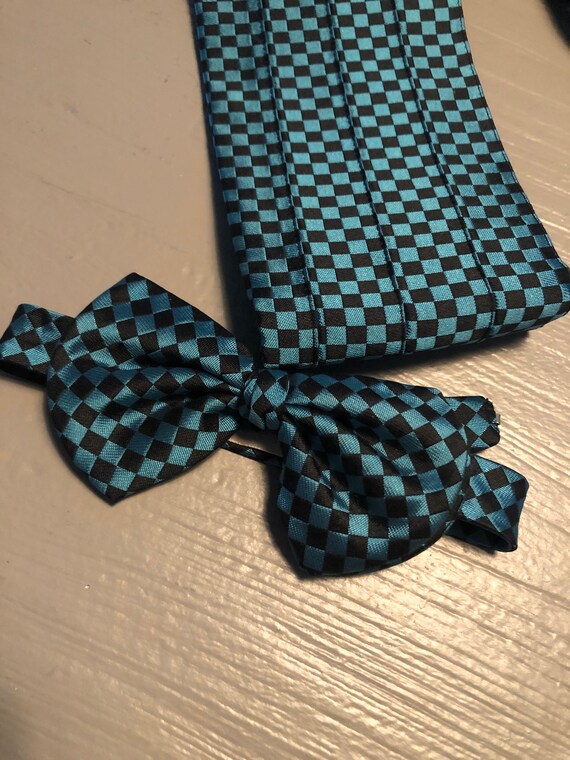 Vintage Gianni Versace silkbow tie and cummerbund