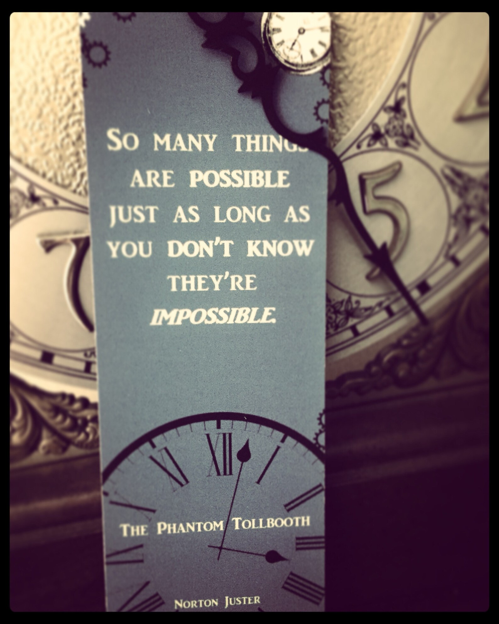 The Phantom Tollbooth Tock Quote Bookmark Norton Juster Etsy