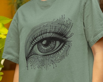 Third Eye Shirt, Comfort Colors Shirt, Boho Tshirt, Vintage Style Shirt, Meditation Gift, Yoga Gift, Mystical Gift, Witchy Gift, Witchy Tee
