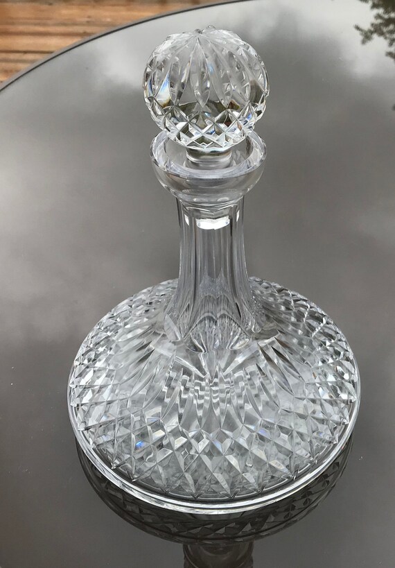 Vintage WATERFORD CRYSTAL Whiskey Decanter/Waterford Lismore Etsy