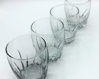 Anchor Hocking Old Fashions Starfire Glasses/Central Park Whiskey Glasses/Holiday Barware Giftware Glasses/Diva Barware Whiskey Glasses