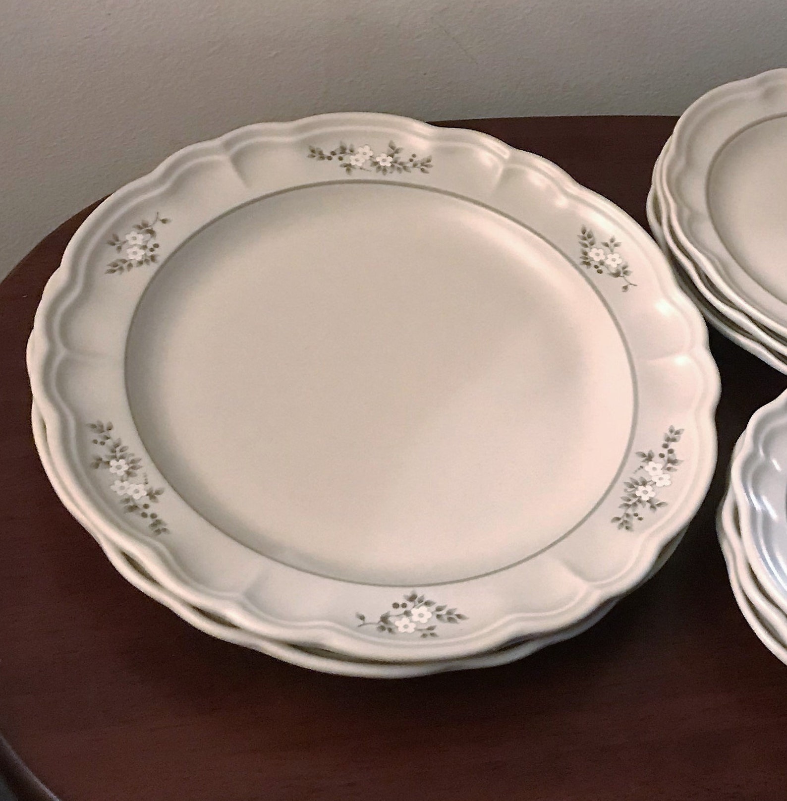 Pfaltzgraff Heirloom White Flowers Replacement Stoneware/2 Etsy