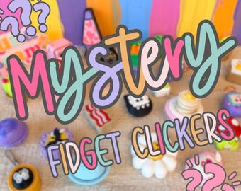 Mystery Oops Fidget Clicker | Discounted 3D Printed Clicker | Random Colorway | Surprise Fidget Toy | Keychain Clicker | Limited Designs