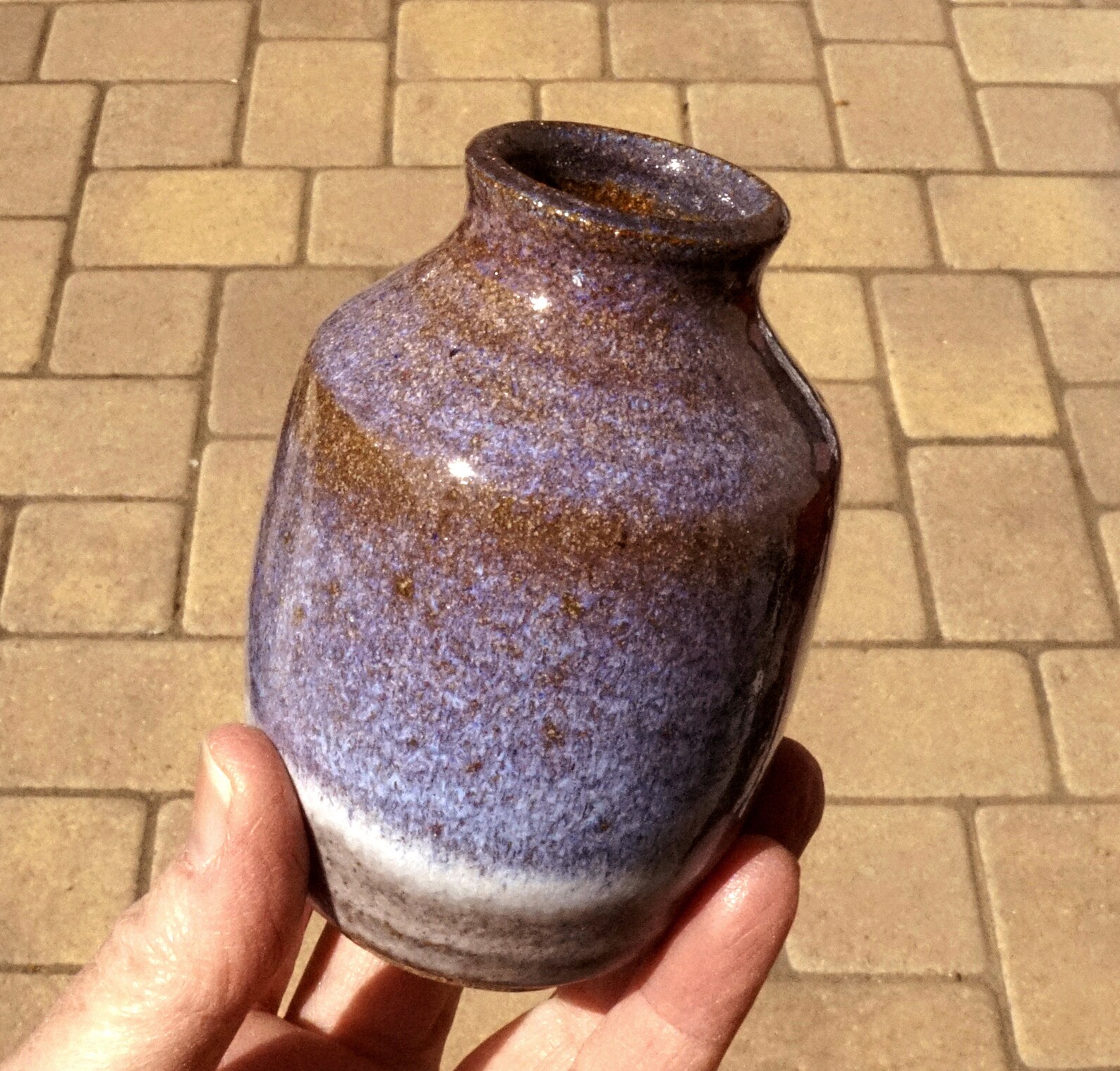 Lavender ceramic vase handmade bud vase small flower vase Etsy