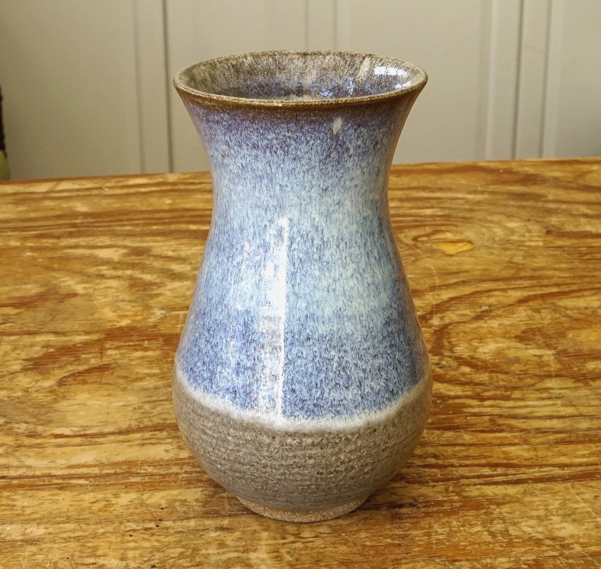 Large ceramic vase lavender blue pottery vase tall handmade Etsy