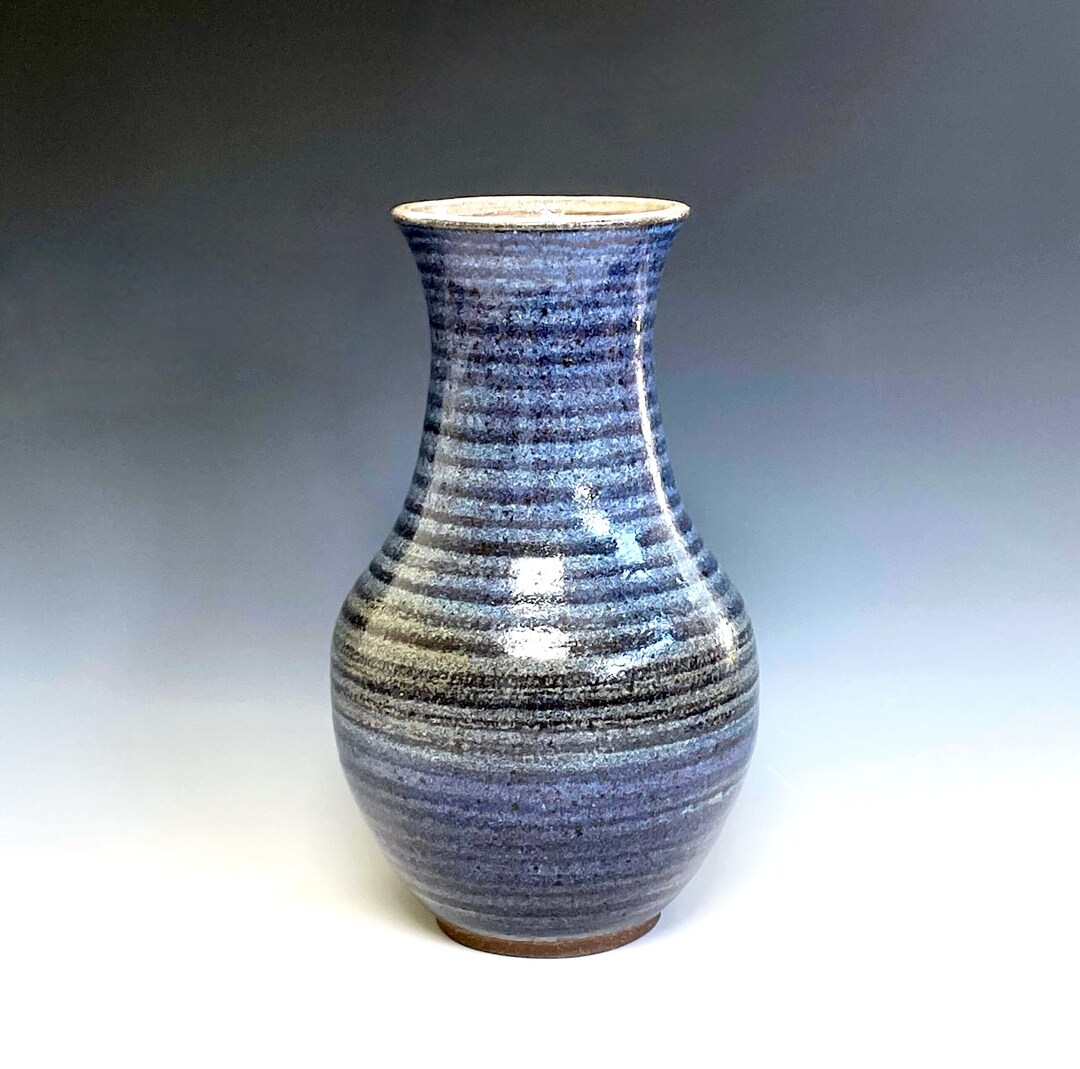 Extra Large Ceramic Vase Centerpiece 11 Tall Purple Etsy