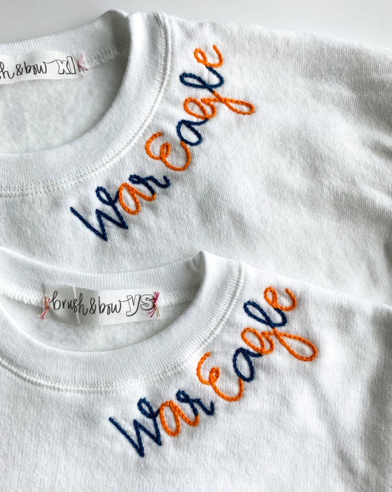 Adult Sweatshirt X Hand Embroidered X the Kirjonta X Custom