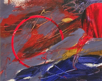 Original Acrylic Painting by Ray Horner Jr. "10x8" on Wood Ready for Framing titled "Cool Heat" Inspire Creativity