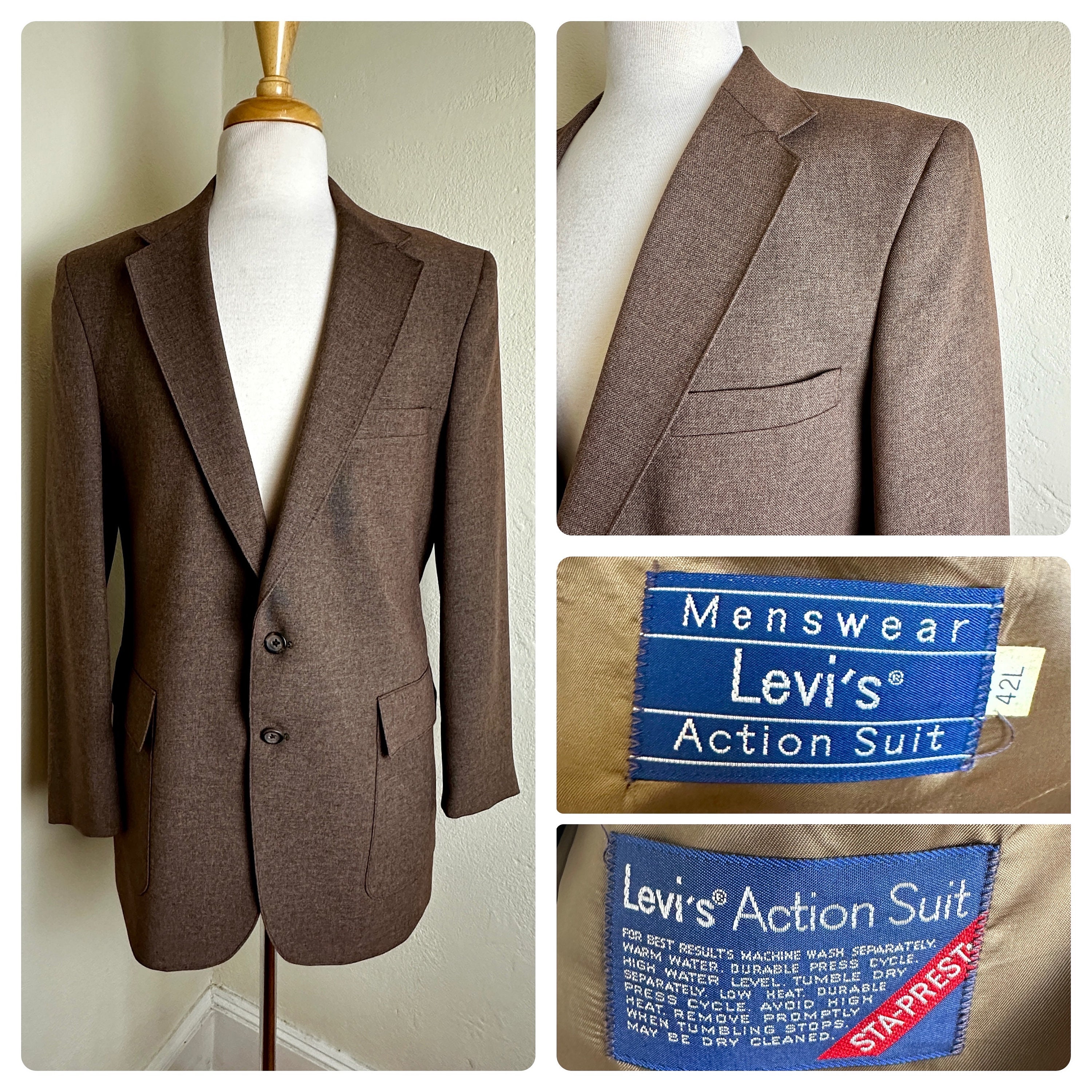 Levis Action Suit - Etsy Levis Action Suit - Etsy