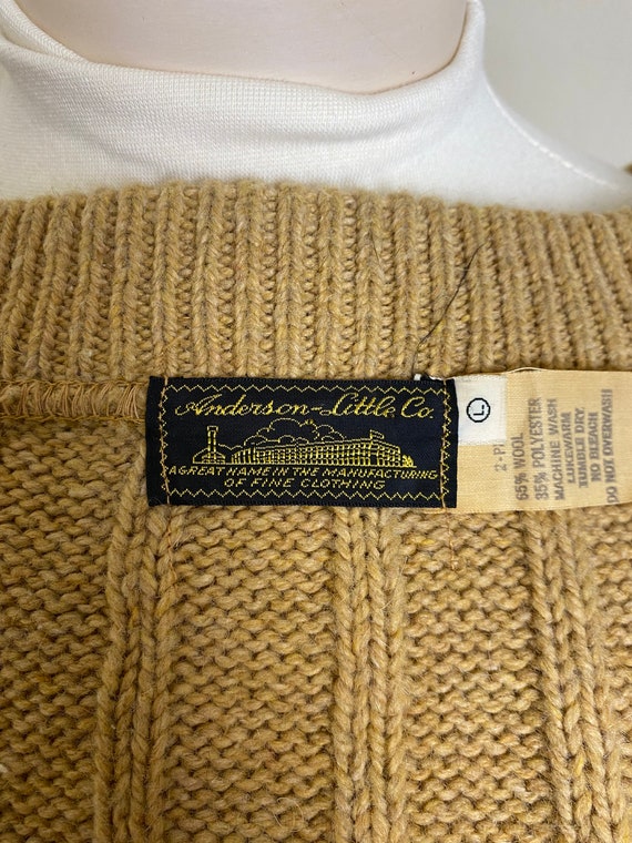 Vintage 50's Anderson Little Wool Blend Cardigan … - image 10