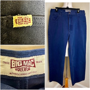 パンツ 70's Big mac work pants made in usa DEADSTOCK】70s Big Mac Rugged Twill Work Pants 