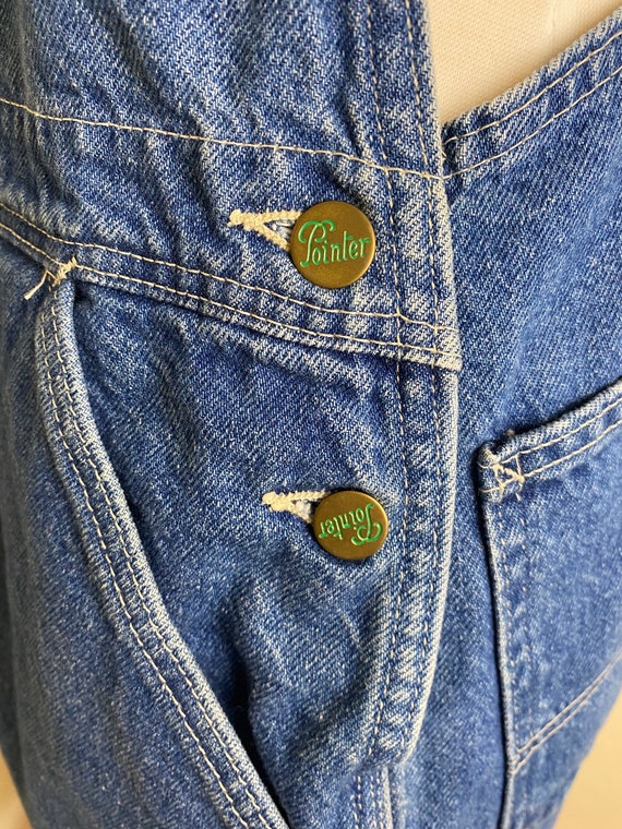 Vintage Pointer Brand Overall Bibs Mens 40X29 Blue De… Gem