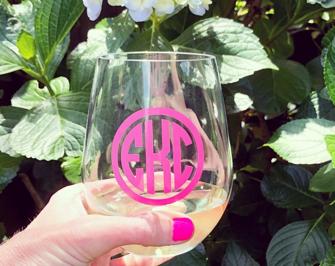 Personalized Acrylic Stemless Wine Glass, 19oz Etsy