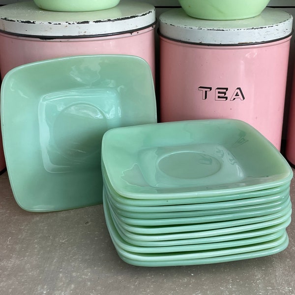 Jadeite Charm Saucers Etsy