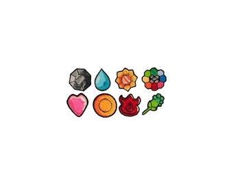 Pokemon Indigo Badge Patches