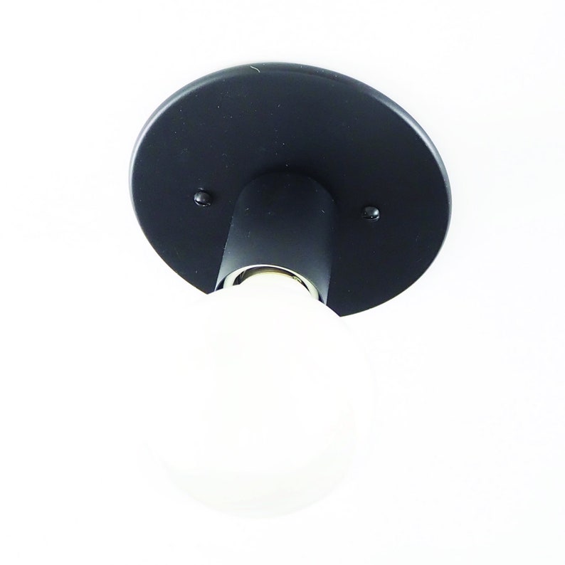 QUICK SHIP Matte Black Low Profile flush mount wall sconce ceiling mount Free Shipping Bild 8