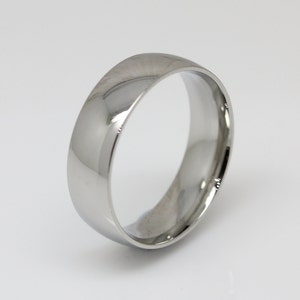 5mm Surgical Steel Comfort Fit / Court Shape Plain band Wedding Ring