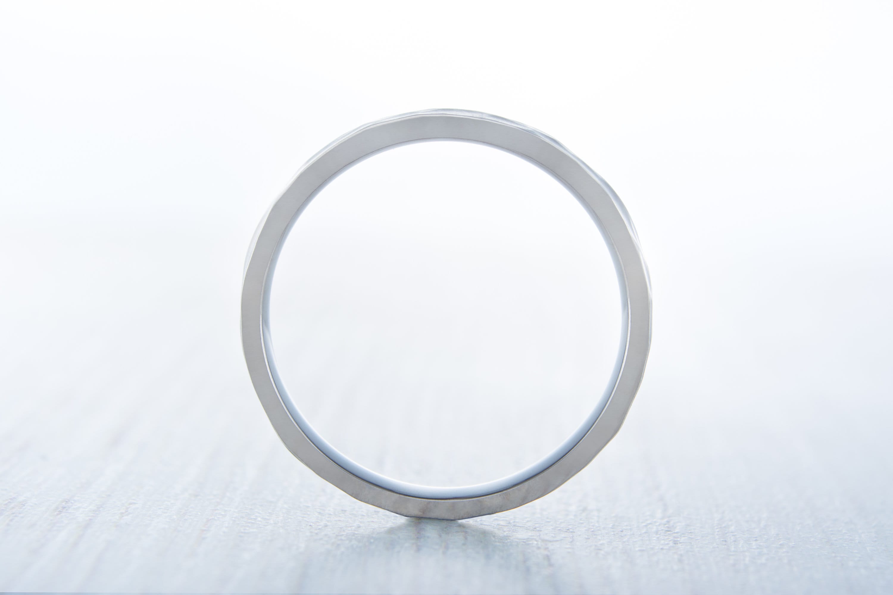 Fede Nuziale In Titanio Comfort Fit/Forma Da Corte Da 3 Mm Con - Foto 2