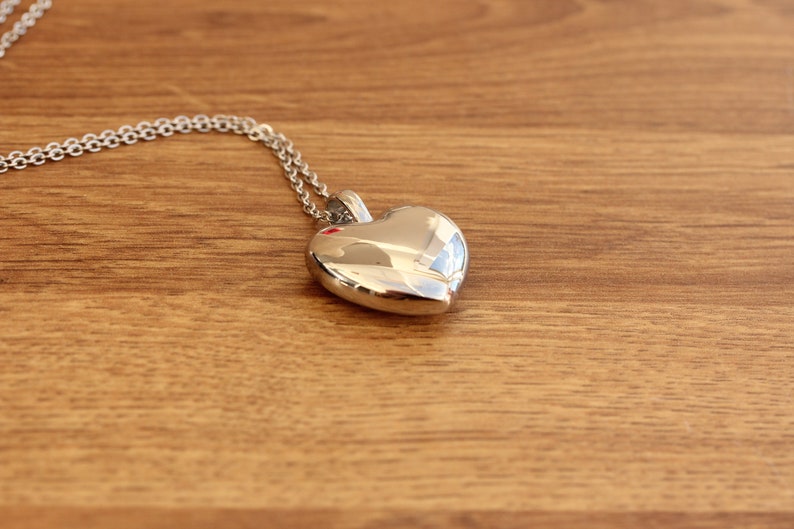 Pure Titanium Heart Shape Pendant With Titanium Necklace Etsy