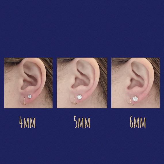 【美品】Gypphy ENAMEL MOISSANITE EARRING GYPPHY Enamel Moissanite Earring