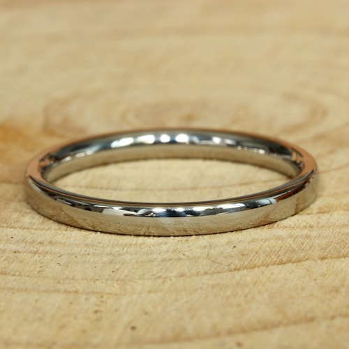 1mm Titanium Comfort Fit / Court Shape Plain Band Wedding Ring - Etsy