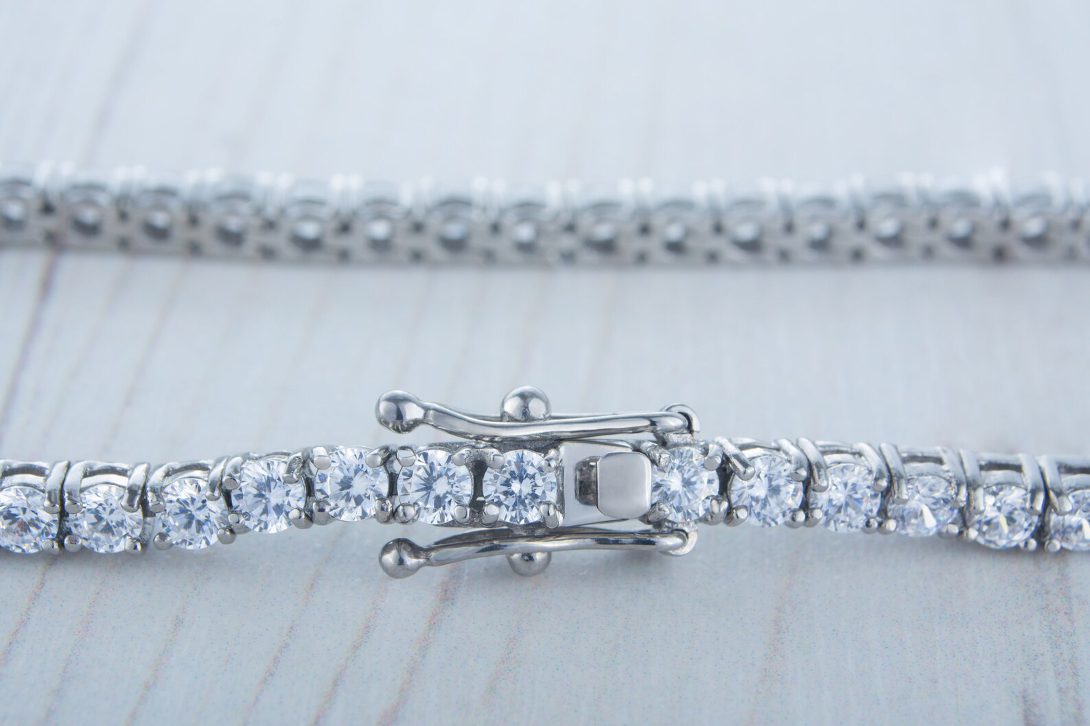 3mm PURE TITANIUM tennis bracelet with man made diamonds Etsy