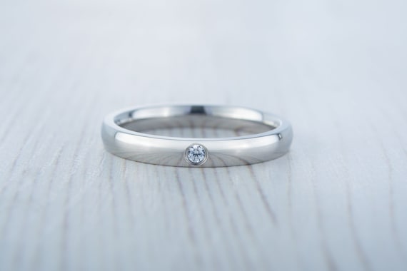 Anello Da Donna In Titanio Da 3 Mm, Con Zirconi, Per Anniversario, Misura Da 5 A 9, 49(15.7), Titanio - Foto 5