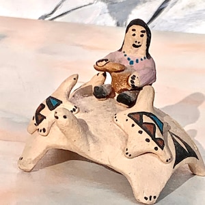 Acoma Pottery Norma Jean Turtle Storyteller New Mexico
