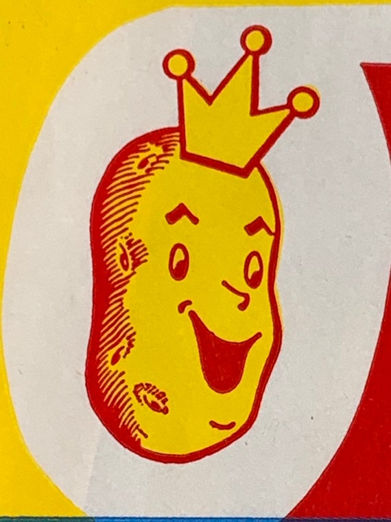 Vintage 70’s Fairmount Snacktime Potato Chip Cardboard Container Box Kitsch  MCM