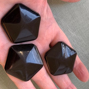Lot of 3 Pentangle Buttons 80’s