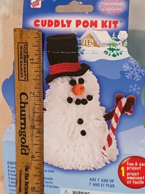 Snowman Pom Pom Kit by Westrim Crafts CUDDLY POMS Etsy