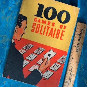 1939 100 Jeux de SOLITAIRE Paperback Whitman Publishing ~ Grand cadeau de quarantaine!