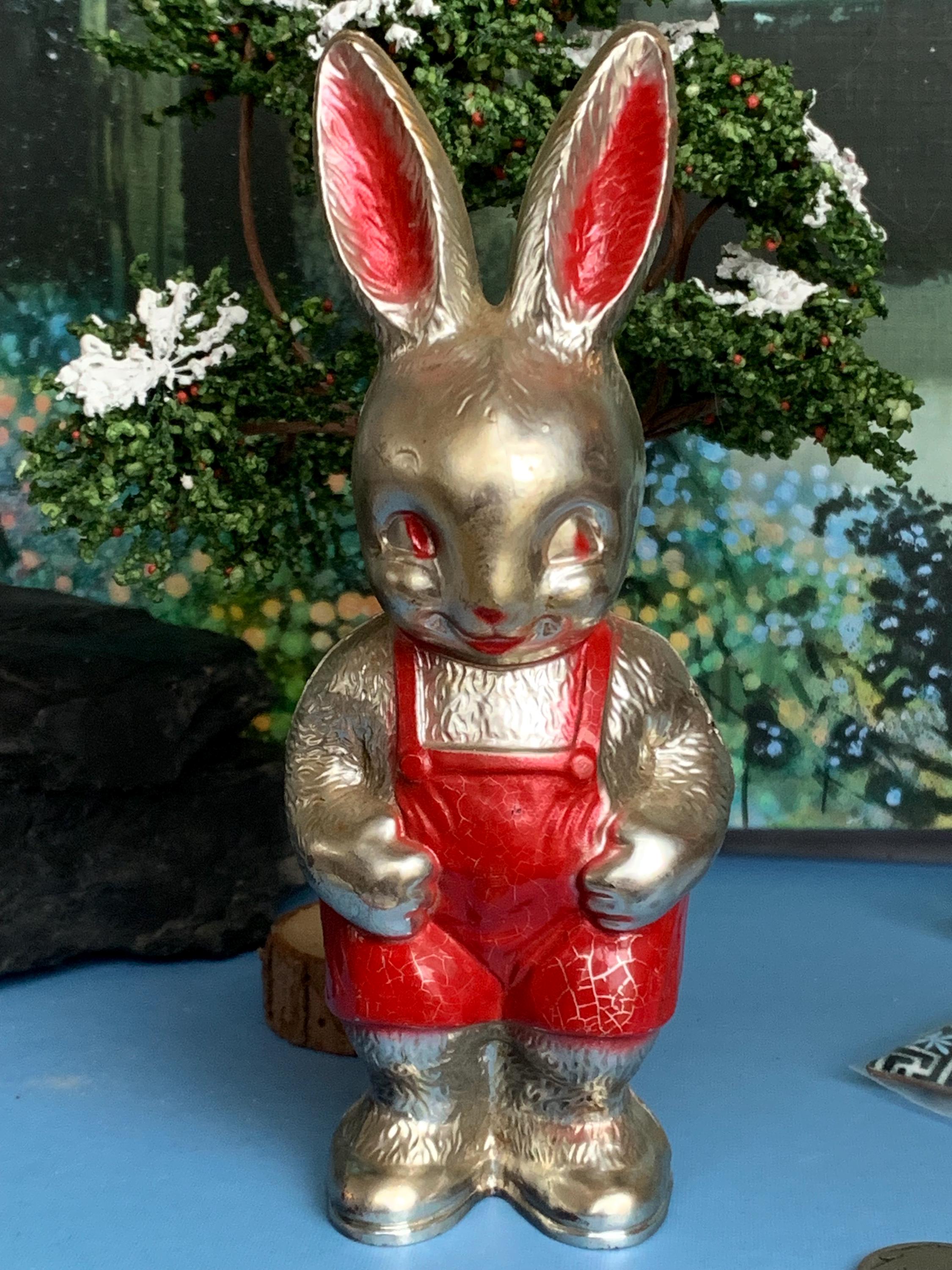 Vintage Silver Rabbit Rattle - Etsy