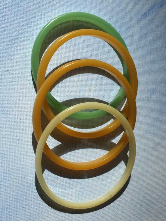 Moonglo Lucite Bangle Stack - image 5