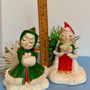 Cloches de Noël Spagetti He and She Angel Carolers Japon