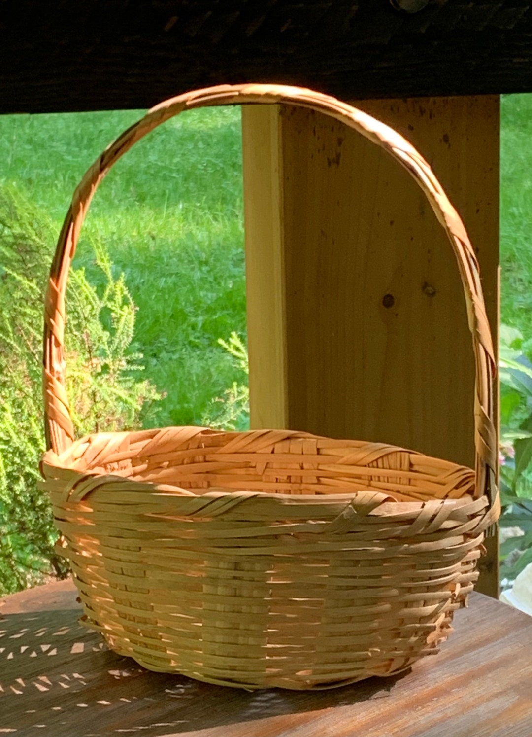 Vintage Wicker Easter Basket Made in Mexico Etsy
