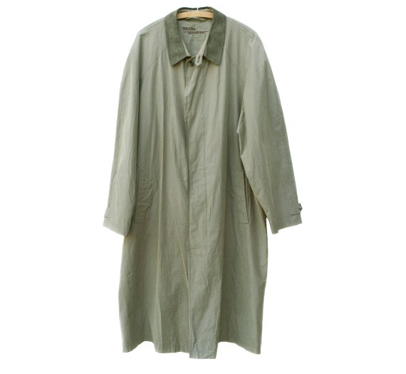 light green trench coat